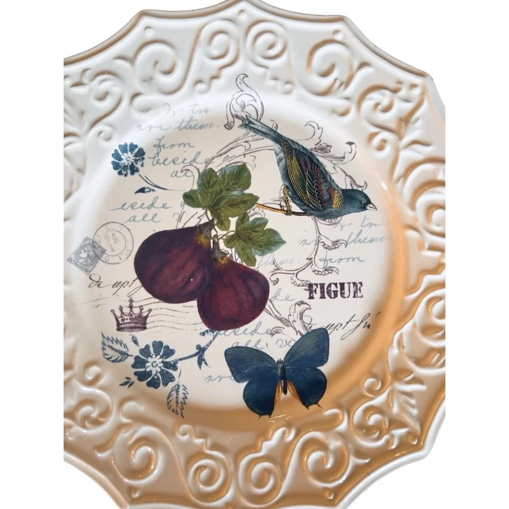 Vintage Mikasa Antique Countryside Embossed 8‎ 1/2